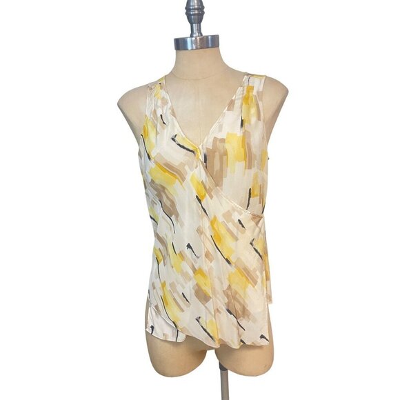 White House Black Market 100% Silk Sleeveless Blouse XS - Picture 1 of 5